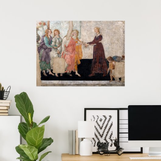 Sandro Botticelli - Venus und die drei Grafen Poster (Heimbüro)