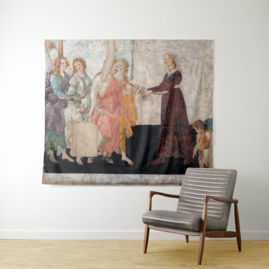 Sandro Botticelli - Venus und die drei Grafen Wandteppich (Beispiel (Horizontal))