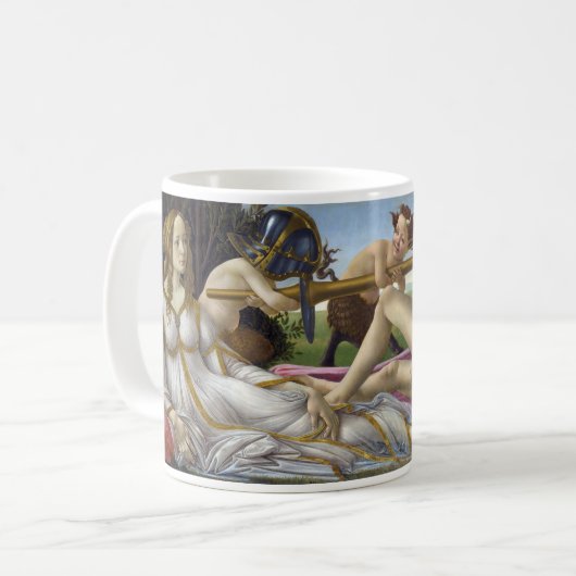 Sandro Botticelli - Venus und Mars Kaffeetasse (Vorderseite Links)