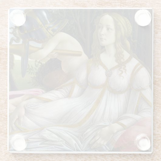 Sandro Botticelli - Venus und Mars, links Glasuntersetzer (Rückseite)