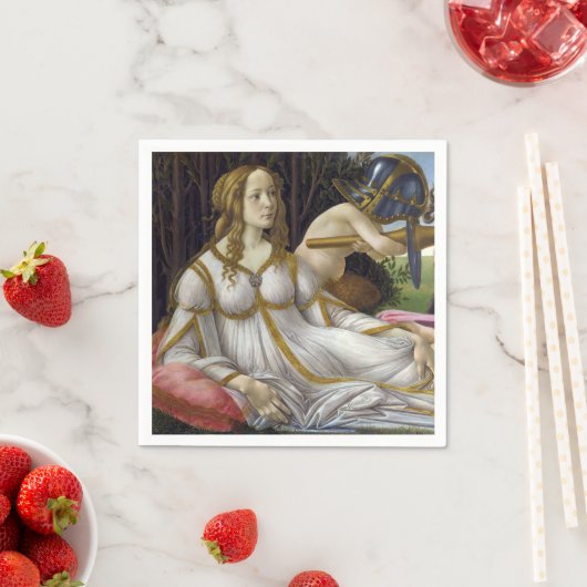 Sandro Botticelli - Venus und Mars, links Serviette (Beispiel)