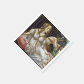 Sandro Botticelli - Venus und Mars, links Serviette (Ecke)