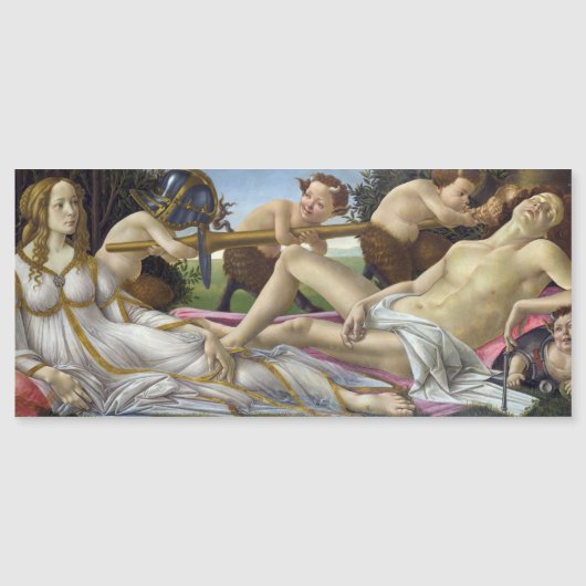Sandro Botticelli - Venus und Mars Magnetkarte (Vorderseite)