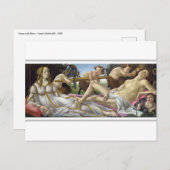 Sandro Botticelli - Venus und Mars Postkarte (Vorne/Hinten)