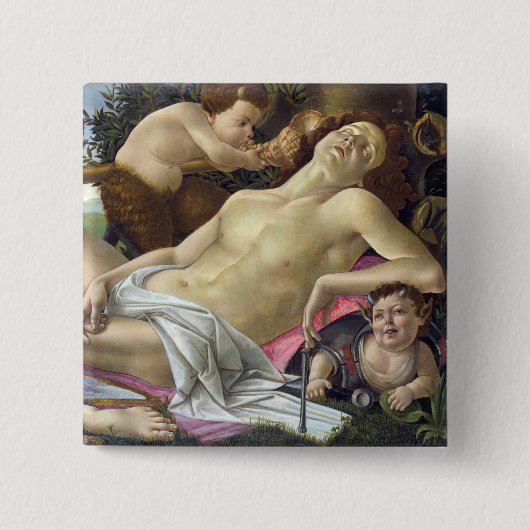 Sandro Botticelli - Venus und Mars, rechte Seite Button (Vorderseite)
