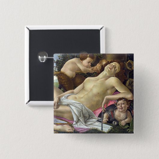 Sandro Botticelli - Venus und Mars, rechts Button (Vorne & Hinten)