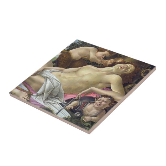 Sandro Botticelli - Venus und Mars, rechts Fliese (Seite)