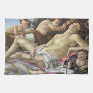 Sandro Botticelli - Venus und Mars, rechts Geschirrtuch