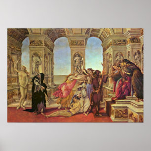 Sandro Botticelli - Verleumdung von Apelles Poster
