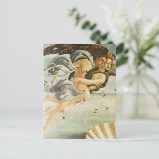 Sandro Botticelli - Zephyr, Westwind, Fine Art Postkarte (Stehend Vorderseite)