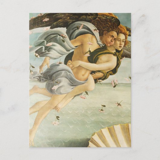Sandro Botticelli - Zephyr, Westwind, Fine Art Postkarte (Vorderseite)