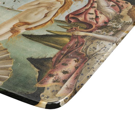 Sandro Botticellis Geburt der Venus (1485) Schneidebrett (Ecke)