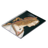 Sandro Botticellis I Portrait of a Lady (1480) Notizblock (Linke Seite)