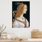 Sandro Botticellis I Portrait of a Lady (1480) Poster (Küche)