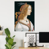 Sandro Botticellis I Portrait of a Lady (1480) Poster (Heimbüro)