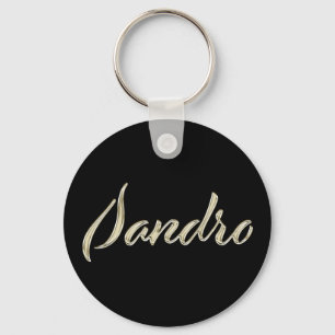 Sandro Button Name Schlüsselanhänger