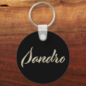Sandro Button Name Schlüsselanhänger (Vorderseite)