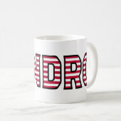 Sandro Name Vorname USA styled Tasse Kaffeetasse (VorderseiteRechts)