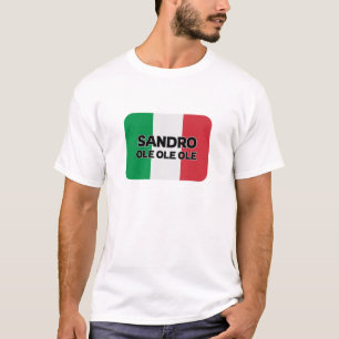 Sandro Ole Italien Logo Newcastle T-Shirt