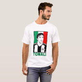 Sandro Tonali - Italienische Flagge T-Shirt (Vorne ganz)
