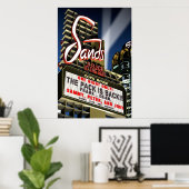 Sands Hotel Las Vegas Retro Art Poster (Heimbüro)