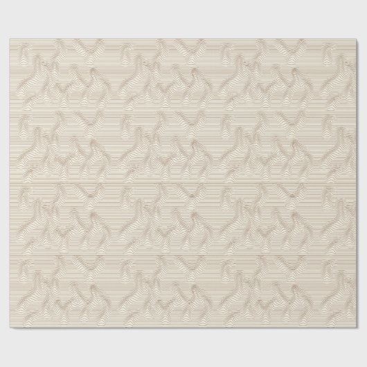 Sands of Motion OP Art Geschenkpapier (Flach)