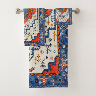 Sands of Time: Heritage Boho Marokkanische Kunst Badhandtuch Set