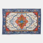 Sands of Time: Heritage Boho Marokkanische Kunst Geschirrtuch (Horizontal)