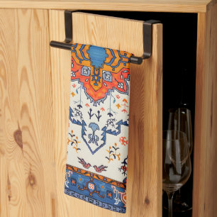 Sands of Time: Heritage Boho Marokkanische Kunst Geschirrtuch