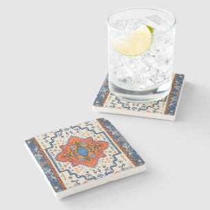 Sands of Time: Heritage Boho Marokkanische Kunst Steinuntersetzer