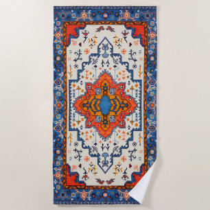 Sands of Time: Heritage Boho Marokkanische Kunst Strandtuch