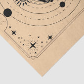 Sands time sun moon Stunden Tarot Card Boote Seidenpapier (Detail)
