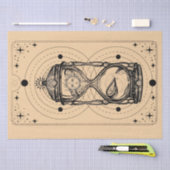 Sands time sun moon Stunden Tarot Card Boote Seidenpapier (Handwerk)