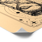 Sands time sun moon Stunden Tarot Karte Poster (Ecke)