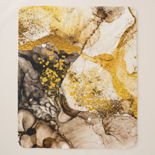 Sands-Wildnis - KUNST. Goldener Strudel. Lebendig Sherpadecke