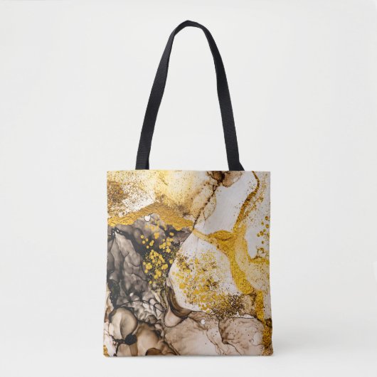 Sands Wüste - KUNST. Goldener Strudel. Lebendig un Tasche (Vorderseite)