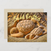 Sandschildkröte Postkarte (Vorne/Hinten)