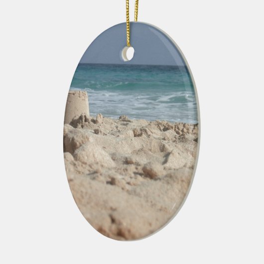 Sandschloss Keramik Ornament (Links)