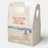 Sandschneemann am Strand Geschenkschachtel (Geöffnet)