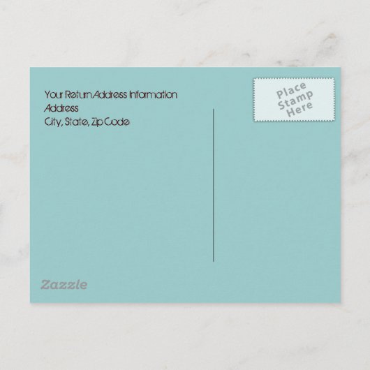 Sandschrift am Strand Save the Date Postkarte (Rückseite)