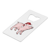 Sandschwein Geldbeutel Flaschenöffner (Vorderseite Schrägansicht)