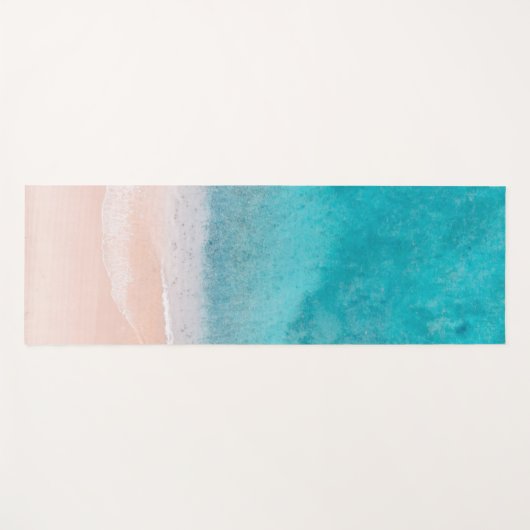 Sandseewellen Template Beach Fitness Yogamatte (Vorderseite (Horizontal))