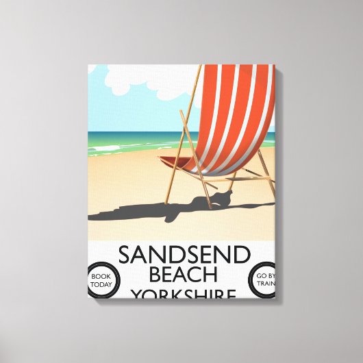 Sandsend Beach yorkshire Beach Poster Leinwanddruck (Vorderseite)