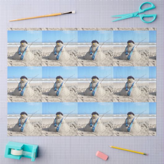 Sandskulptur Weihnachten Seidenpapier (Basteln)