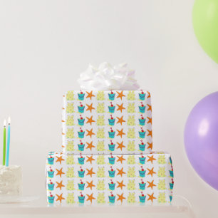 Sandspielzeug Sandcastle Starfish Schuppenschwanz Geschenkpapier