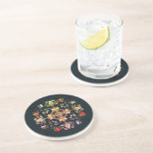 Sandstein Bar Untersetzer - Fiori Dark (Seite)