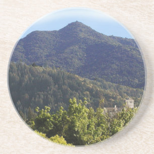 Sandstein-Coaster Mt Tamalpais Kirchturm Getränkeuntersetzer