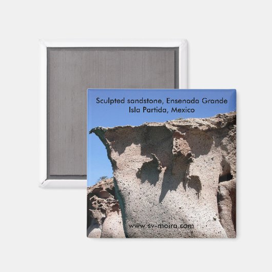 Sandstein, Ensenada Grande Magnet (Vorderseite/Rückseite)