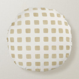 Sandstein Nordic Dots Rundes Kissen