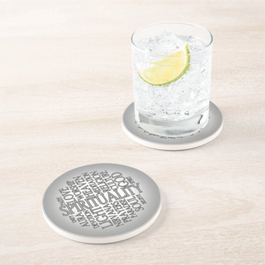 Sandstein-Spiritualität-Untersetzer Untersetzer (Seite)